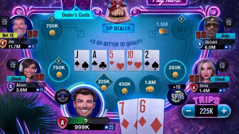 WSOP Poker gameplay screenshot