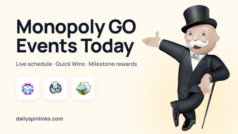 Monopoly GO events today schedule
